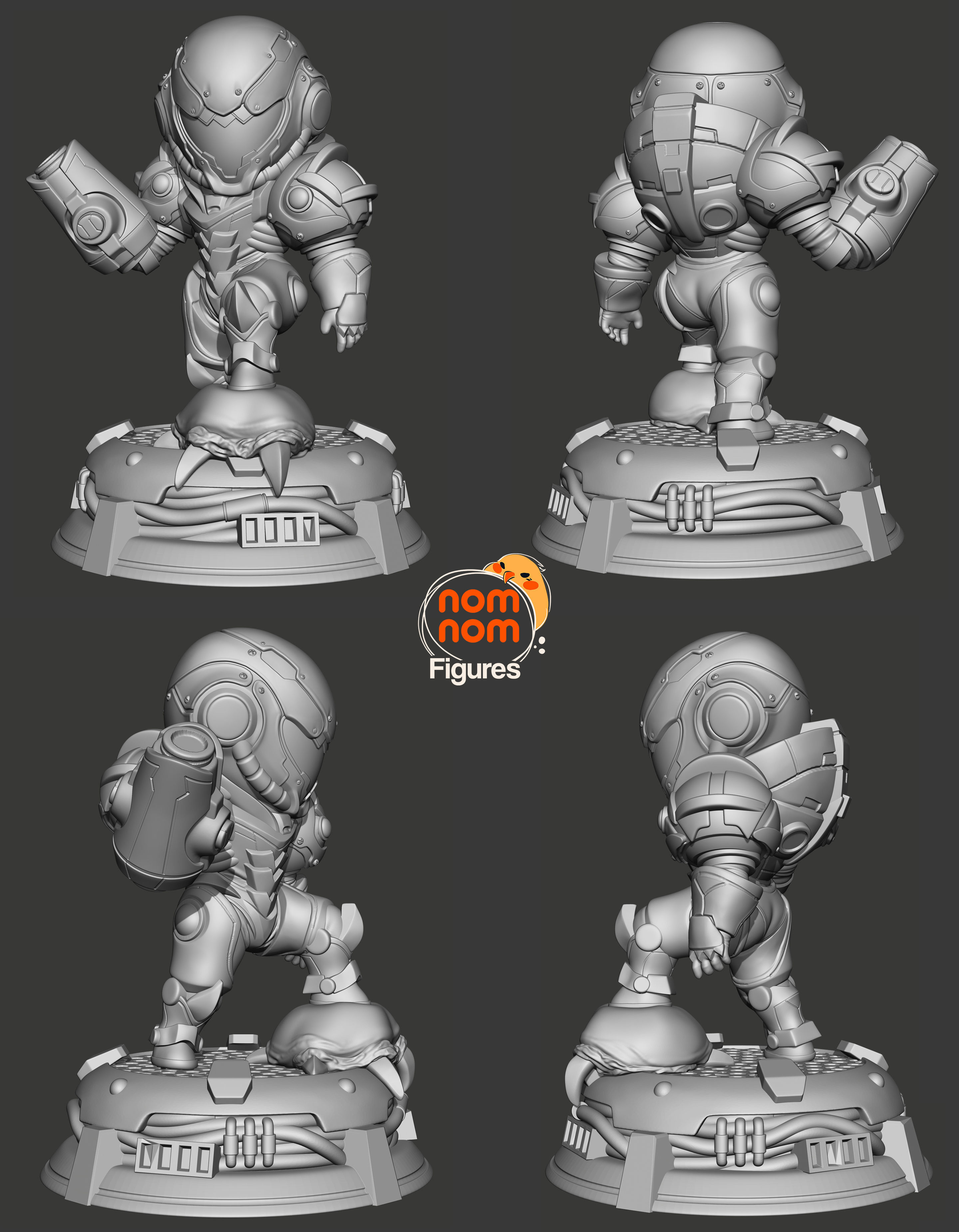 Chibi Samus - Metroid 3D print model_2