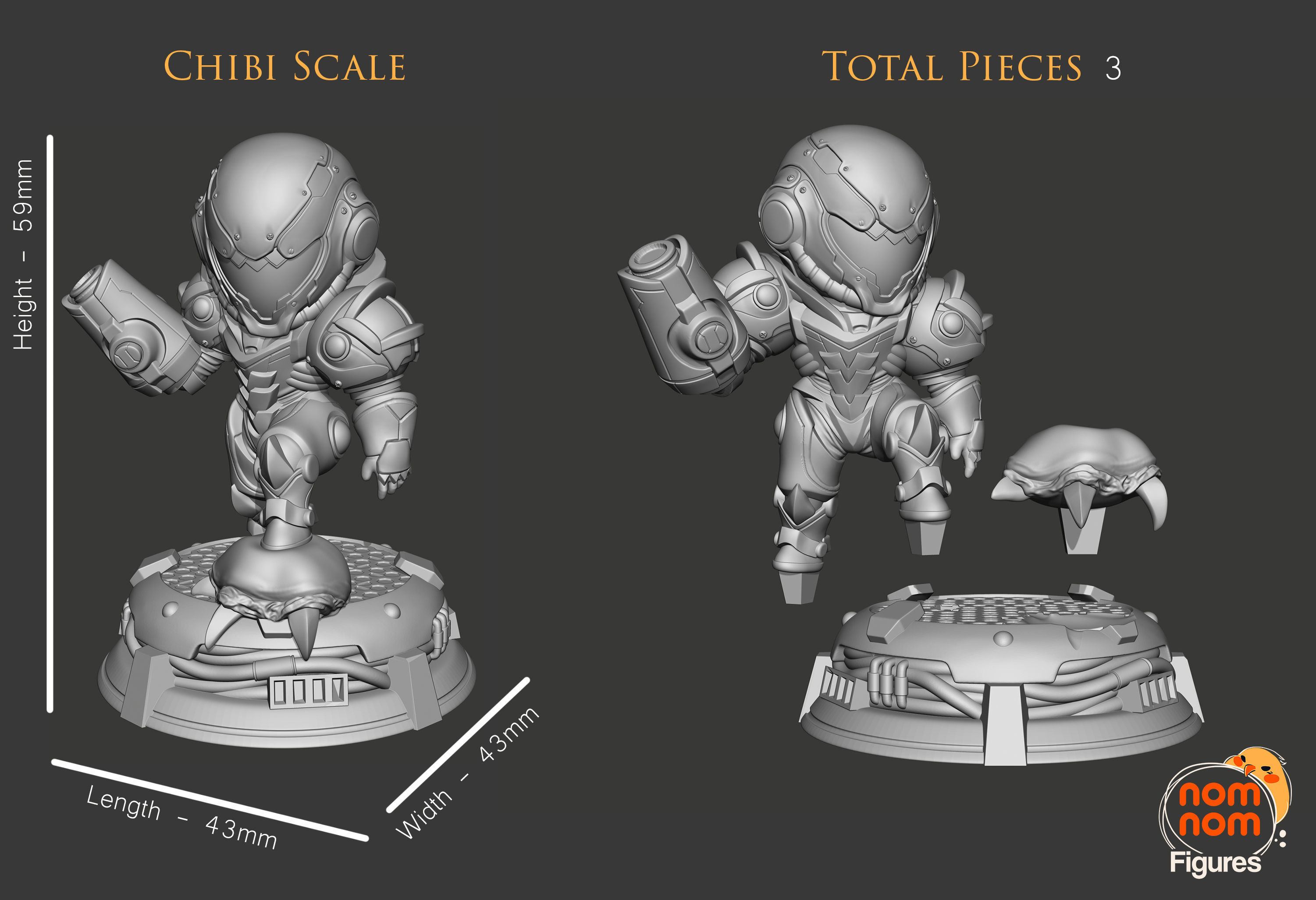 Chibi Samus - Metroid 3D print model_1