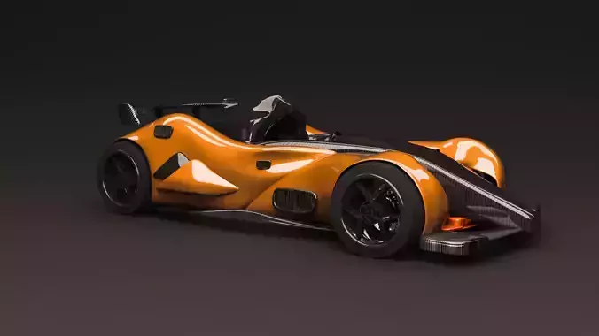 CONCEPT SPORT CAR COPPER CARBON 3D model 2022