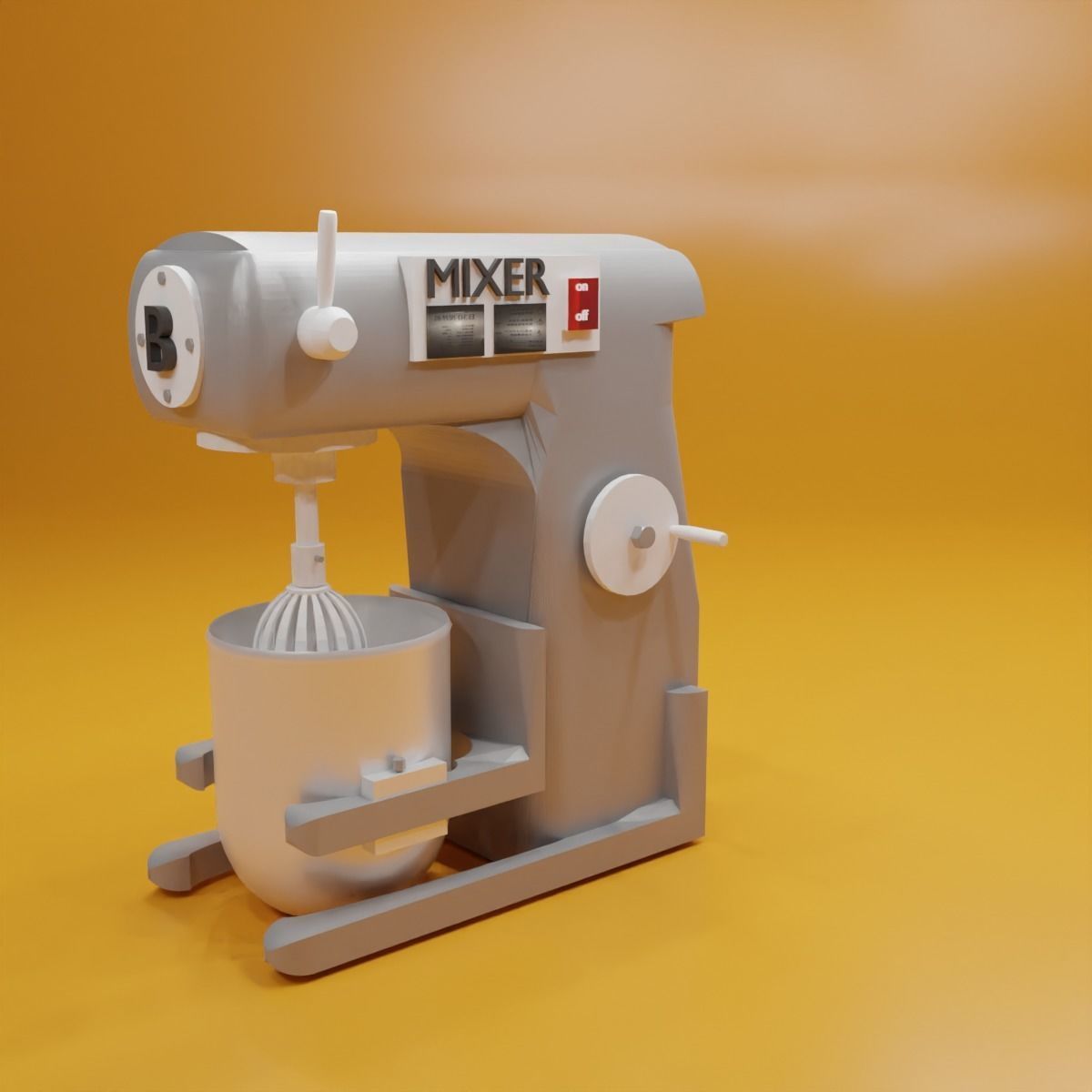 cream mixer 3D model_3