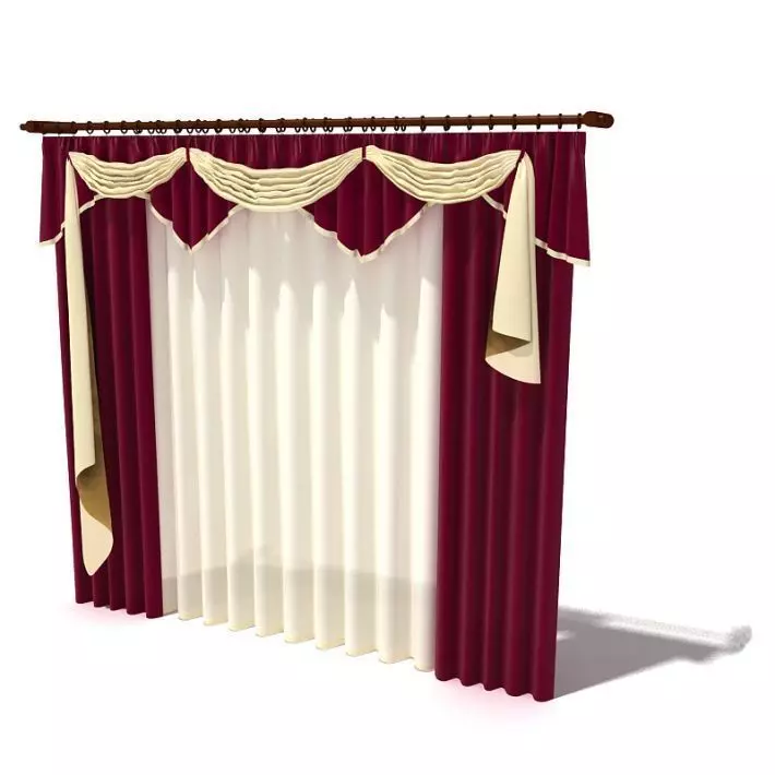 Biblical Ancient Theatre Curtain Shade 3D model_0