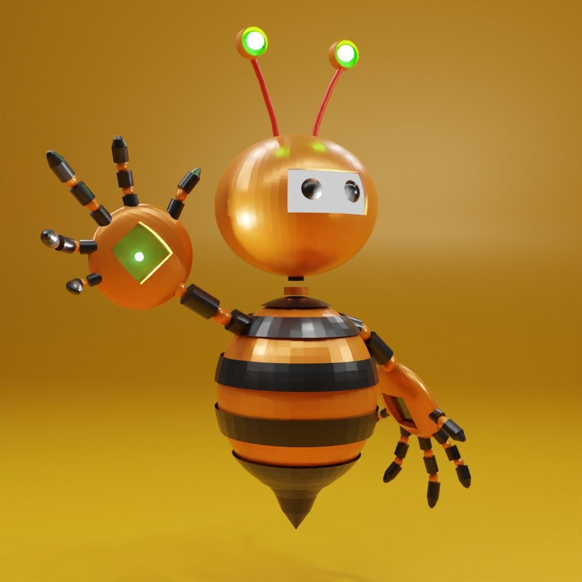 robot honey 3D model_1