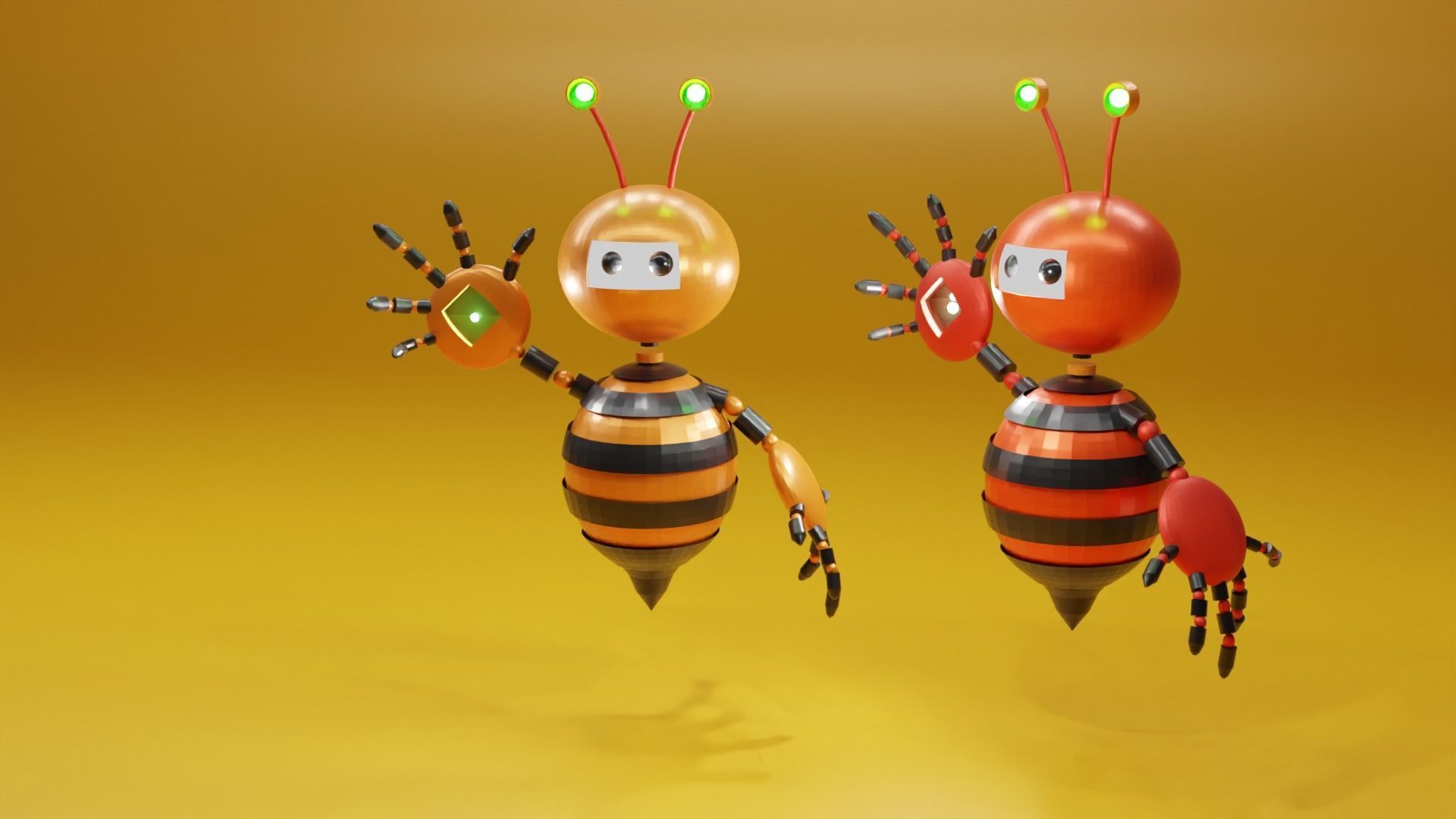 robot honey 3D model_4