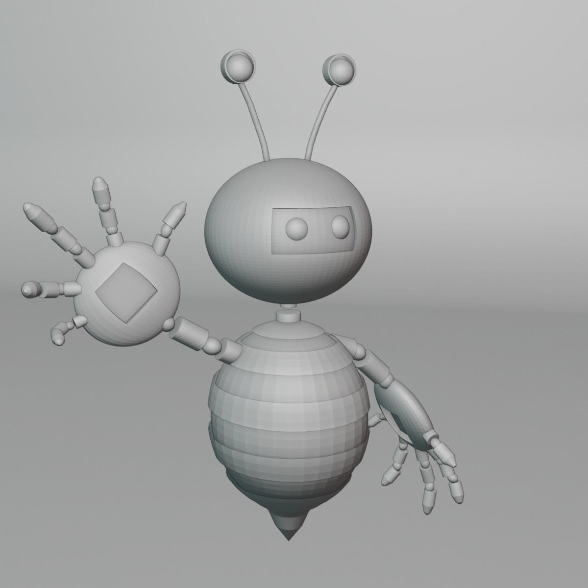 robot honey 3D model_3