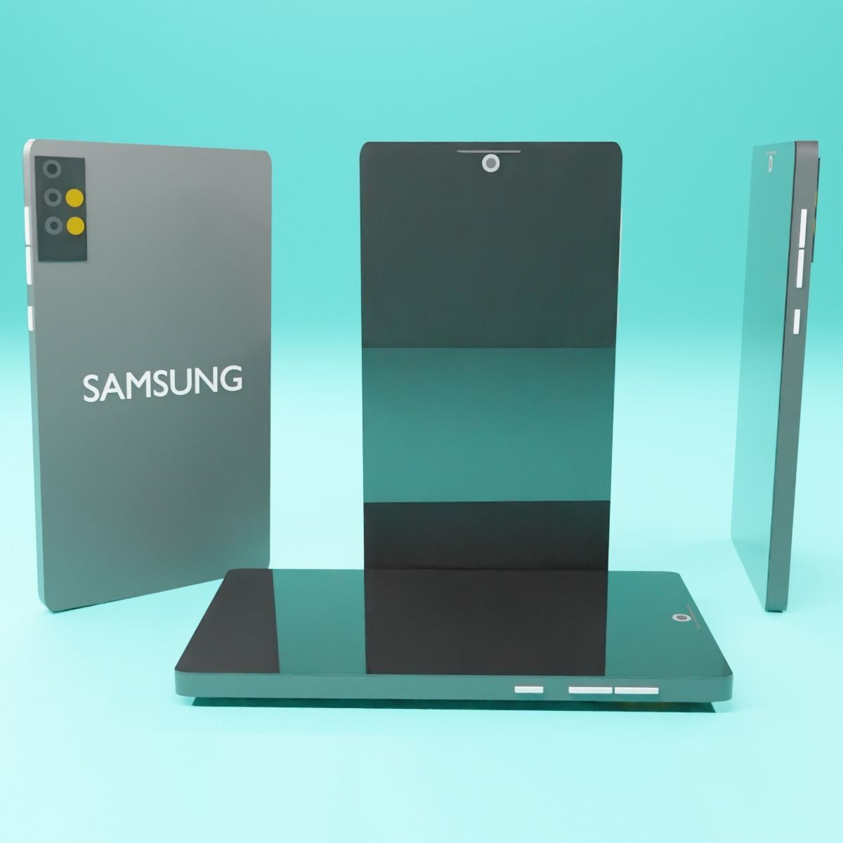 samsung mobile modell 3D model_3