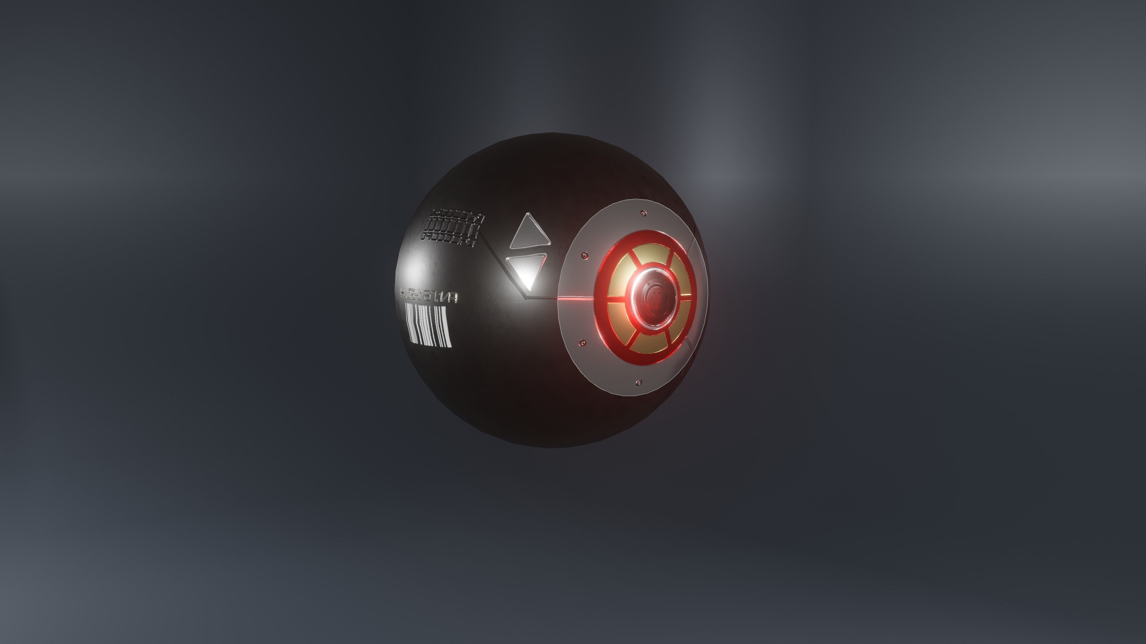 Prosthetic eye 1 Low-poly 3D model_3