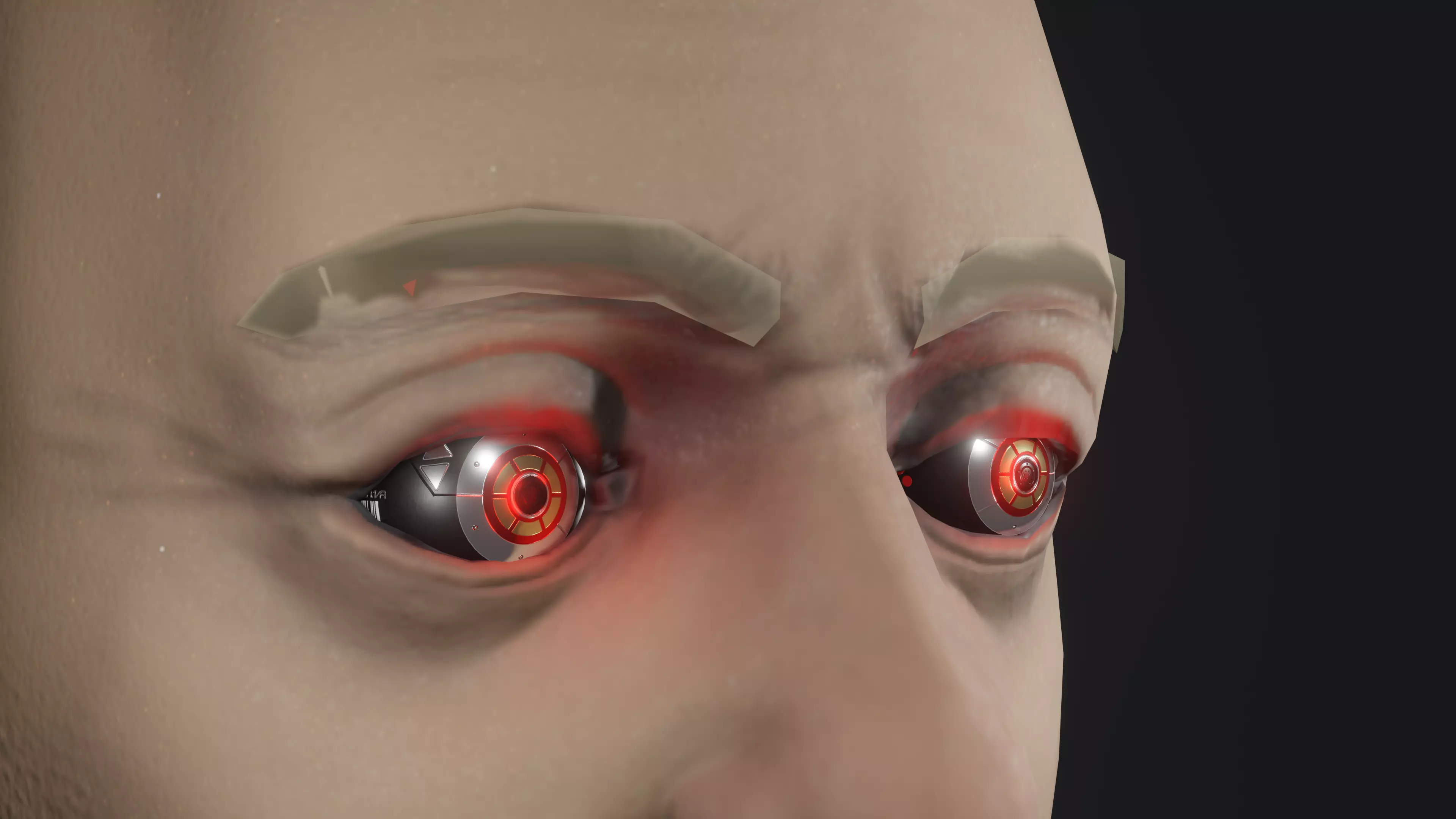 Prosthetic eye 1 Low-poly 3D model_0