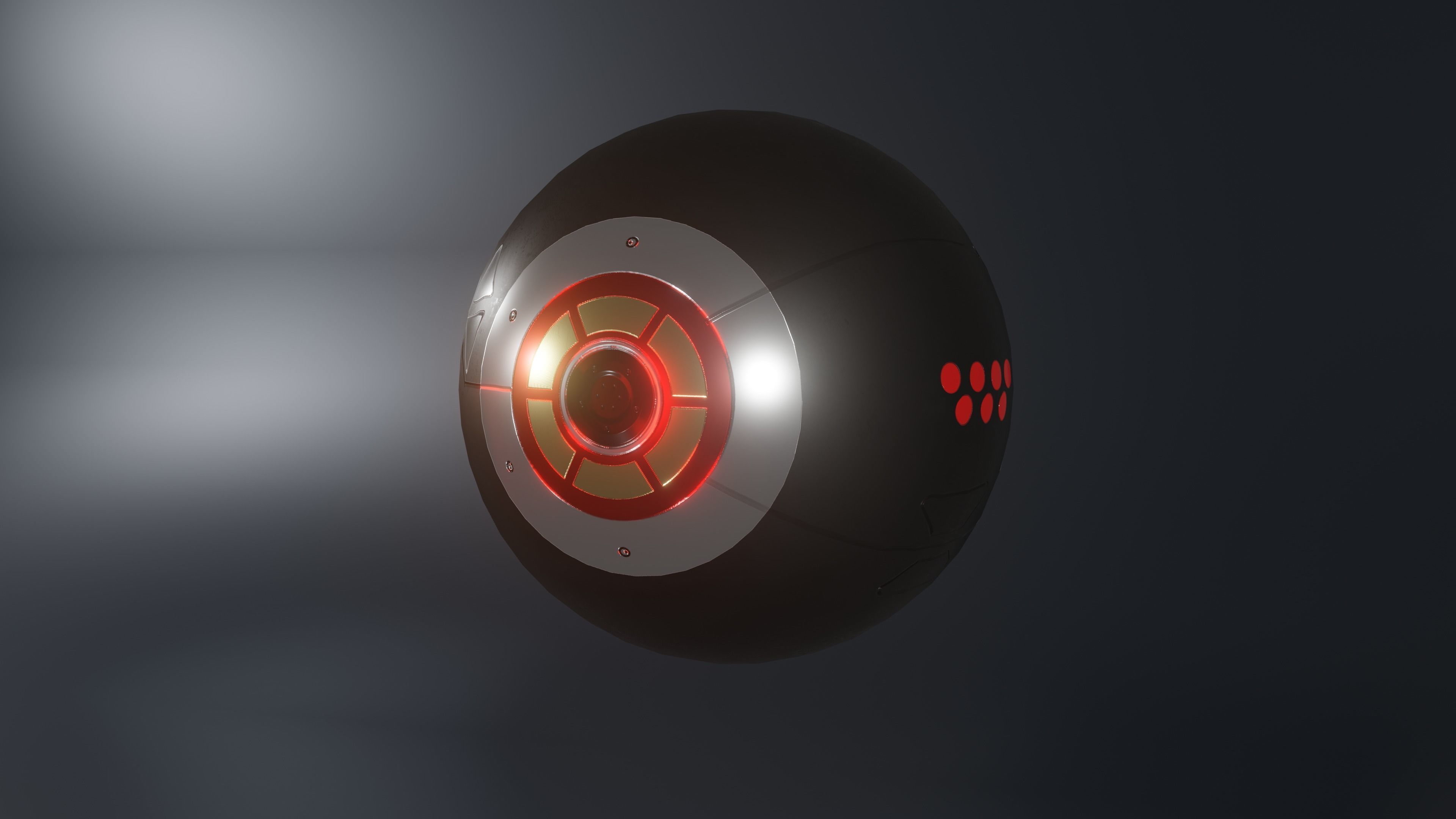 Prosthetic eye 1 Low-poly 3D model_5