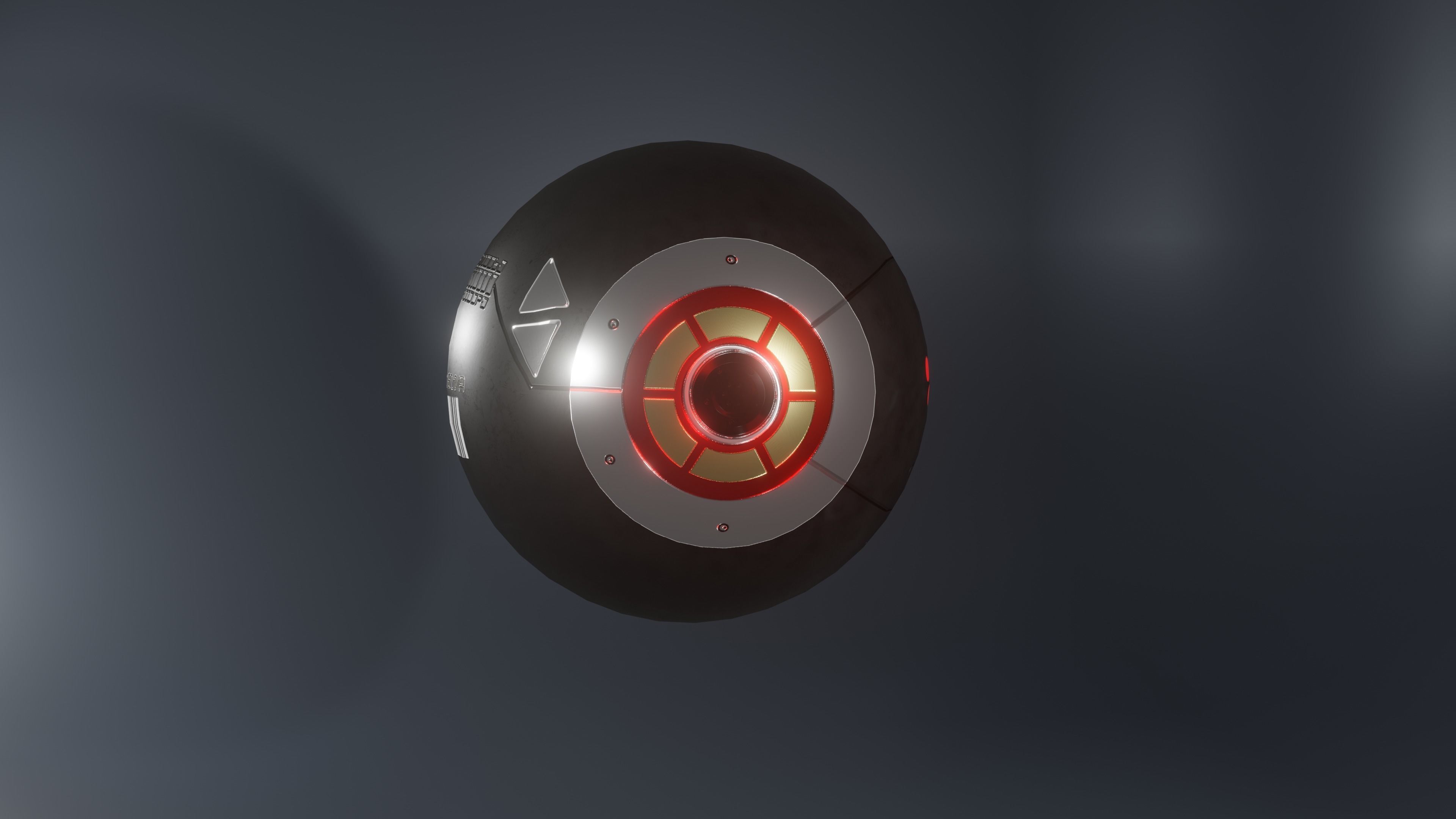 Prosthetic eye 1 Low-poly 3D model_4