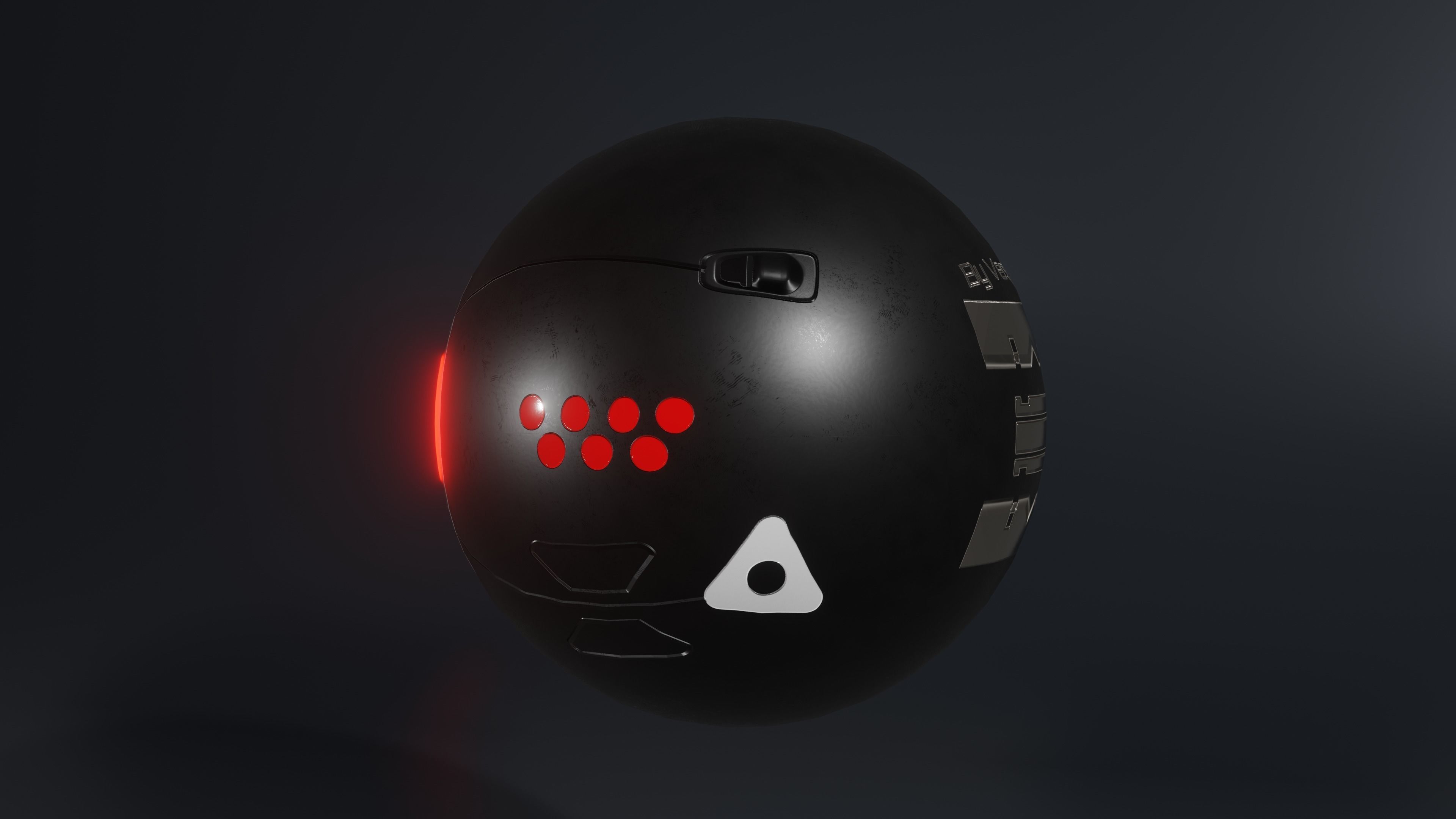 Prosthetic eye 1 Low-poly 3D model_7