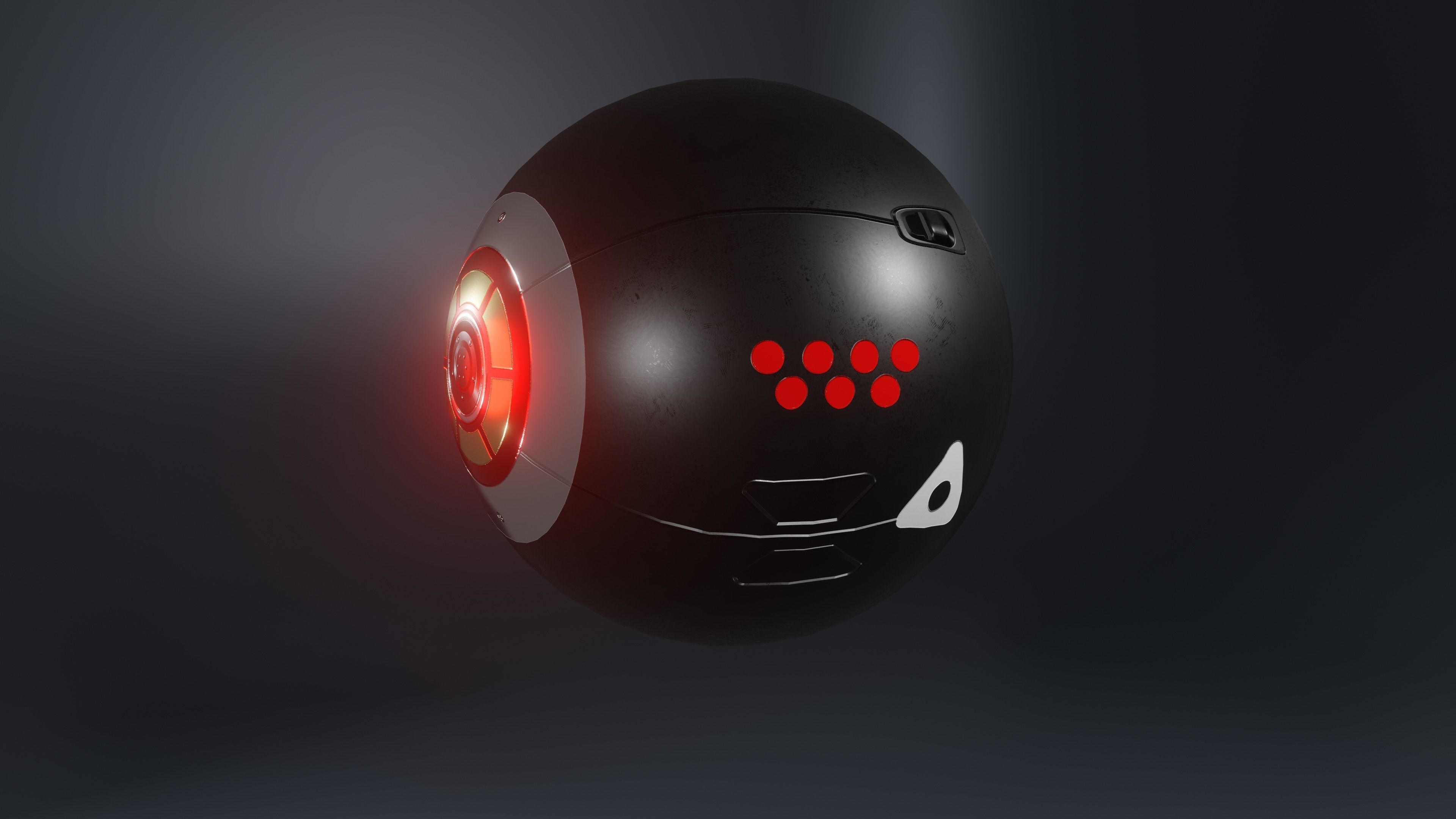 Prosthetic eye 1 Low-poly 3D model_6