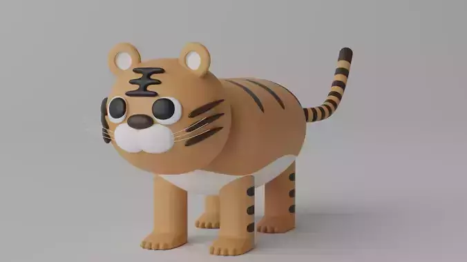 Cartoon Cute Tiger