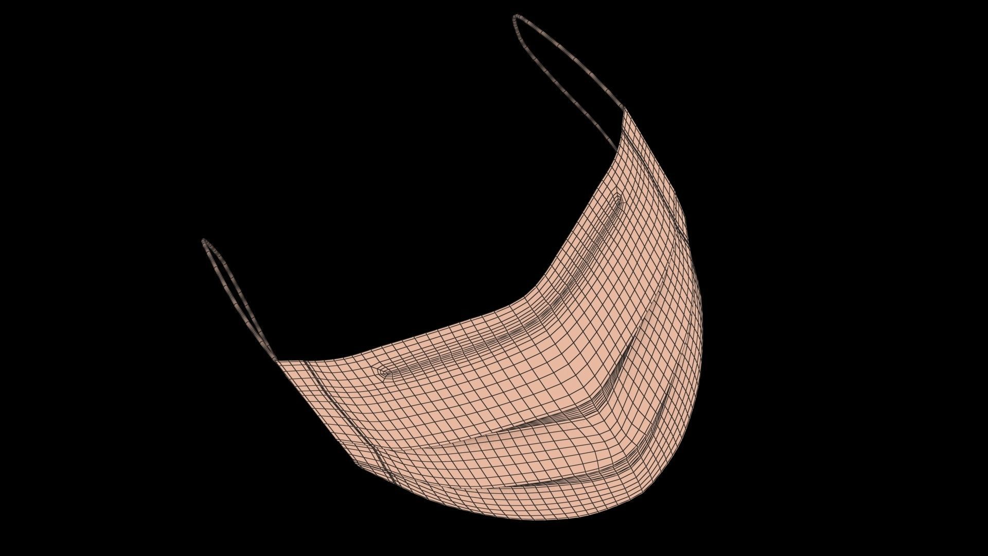 3 layer Disposable Mask PBR Low-poly 3D model_20