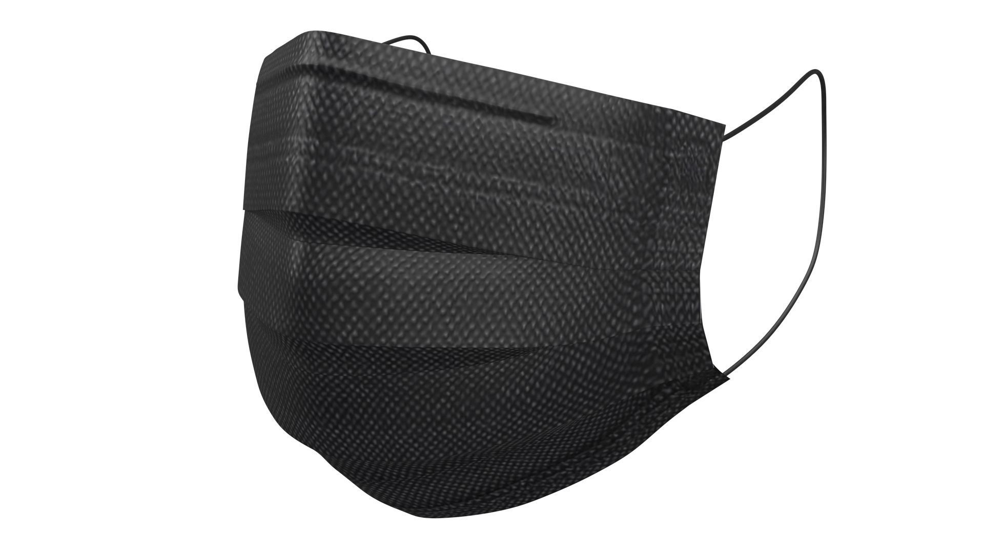 3 layer Disposable Mask PBR Low-poly 3D model_1