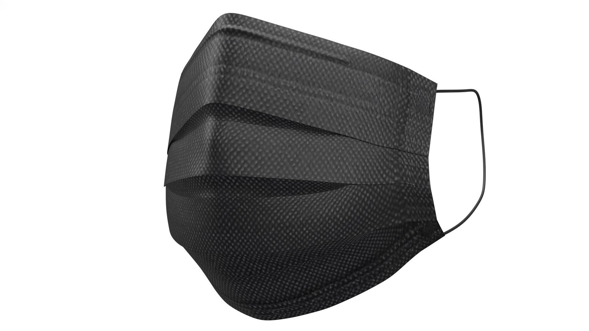 3 layer Disposable Mask PBR Low-poly 3D model_3