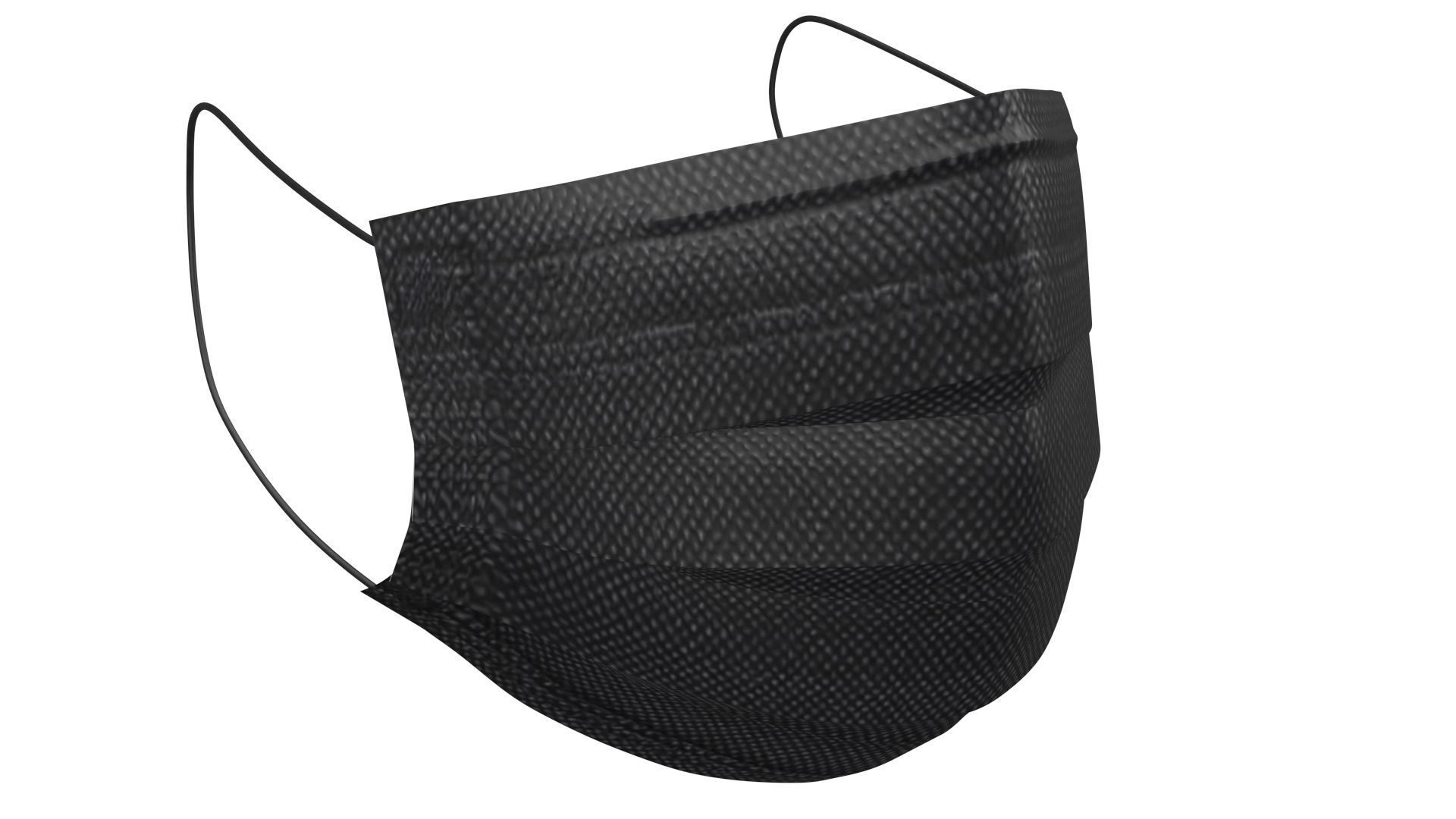 3 layer Disposable Mask PBR Low-poly 3D model_2