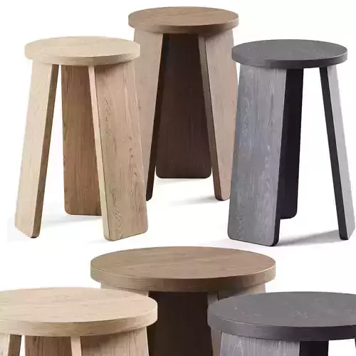 Split Triple Stool by Hubsch Interior