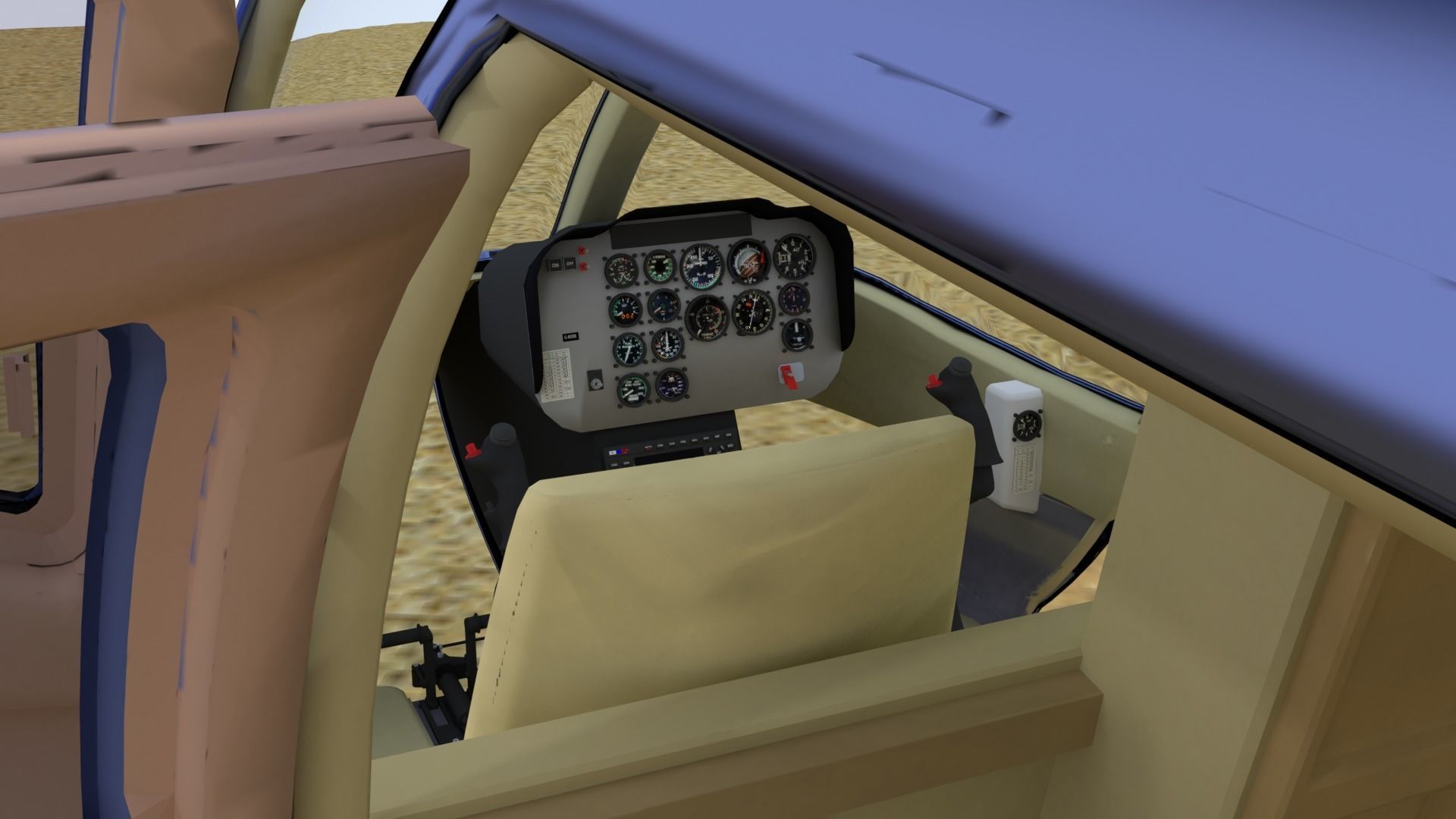 Bell 206 Helicopter 3D model_19