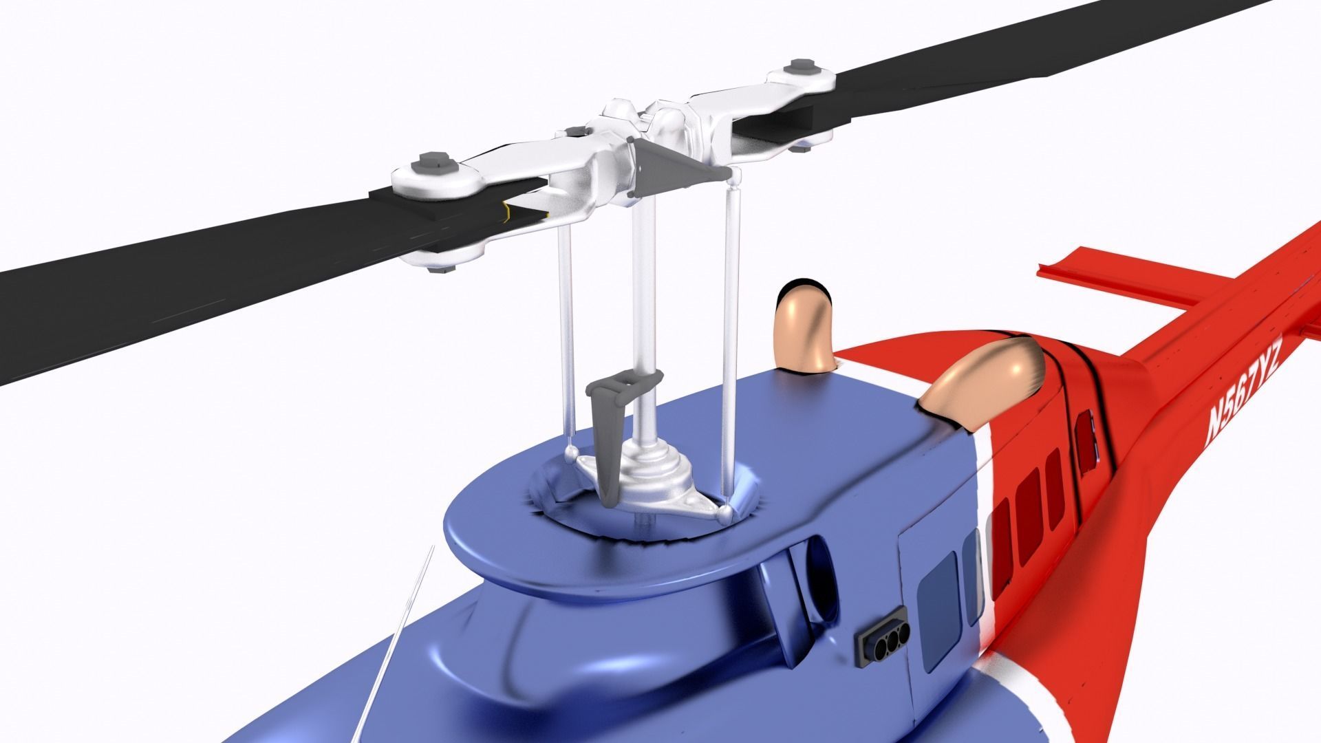 Bell 206 Helicopter 3D model_22