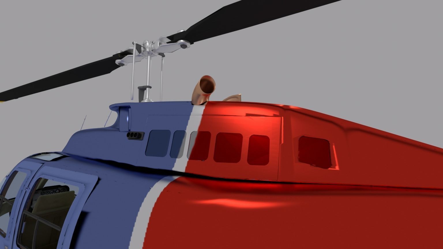 Bell 206 Helicopter 3D model_20