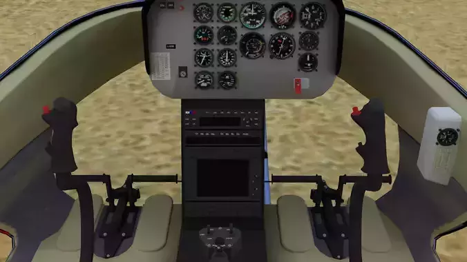 Bell 206 Helicopter 3D model