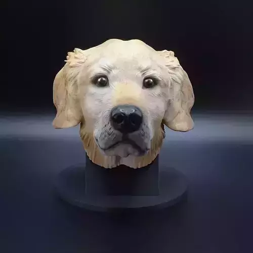 Golden Retriever- Dog-High-end 3D print model -High-Polygon 3D print model