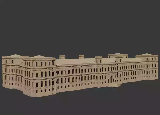 Istanbul Technical University Faculty of Management Building No1 3D model