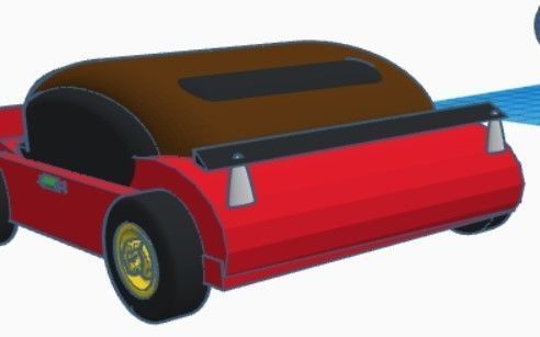 sports car  3D print model_2