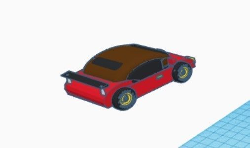 sports car  3D print model_1