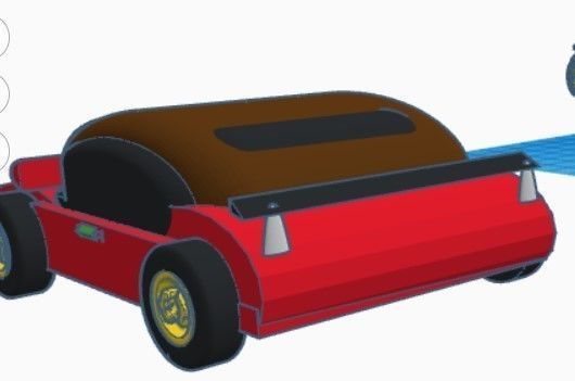 sports car  3D print model_3