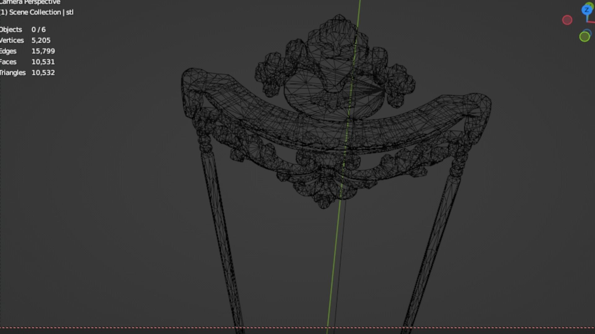 Classic decor ornament 103 3D model_5