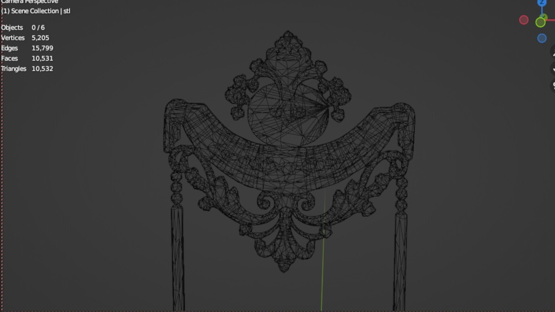 Classic decor ornament 103 3D model_6