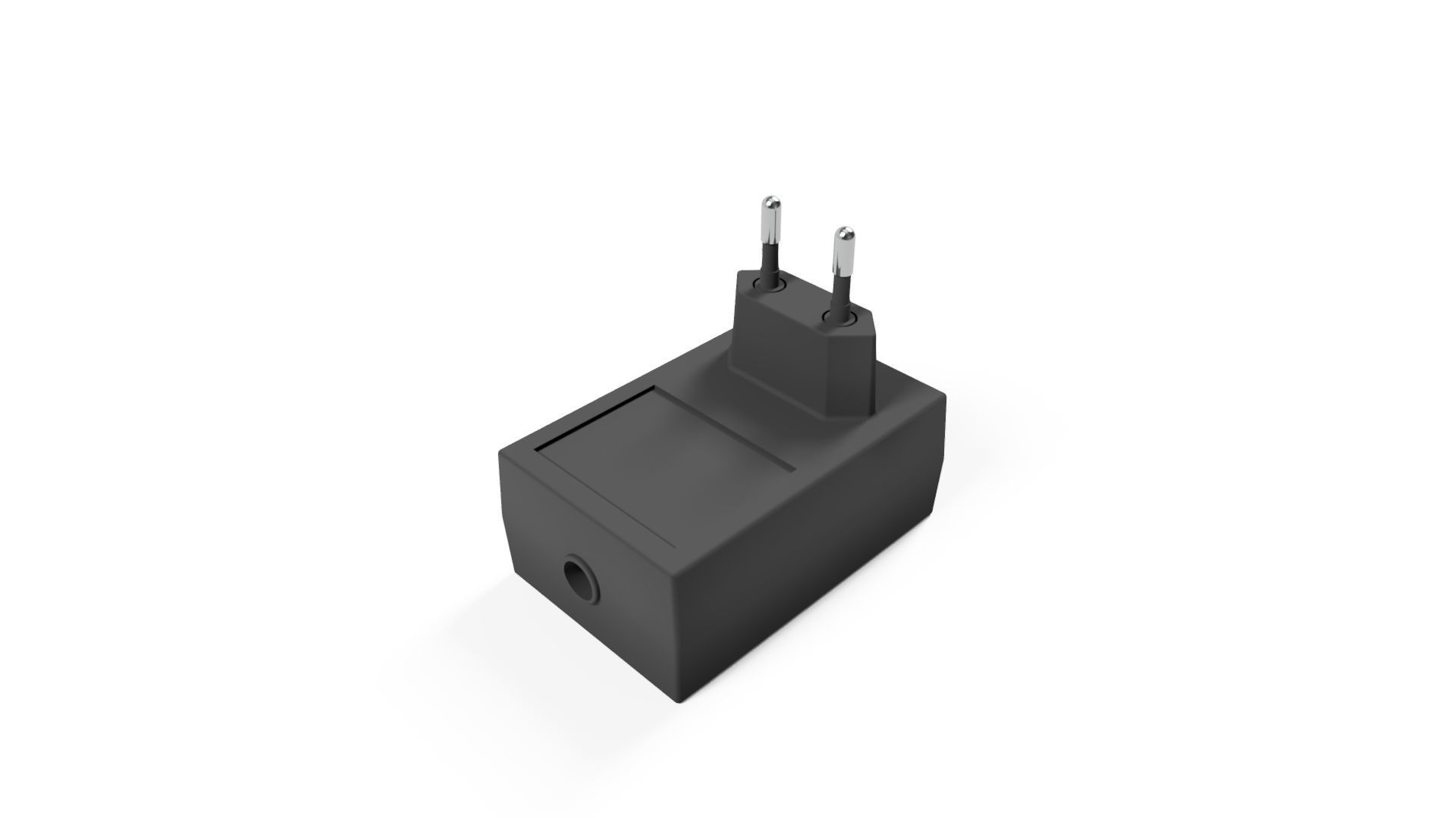 CHARGING ADAPTER Low-poly 3D model_1