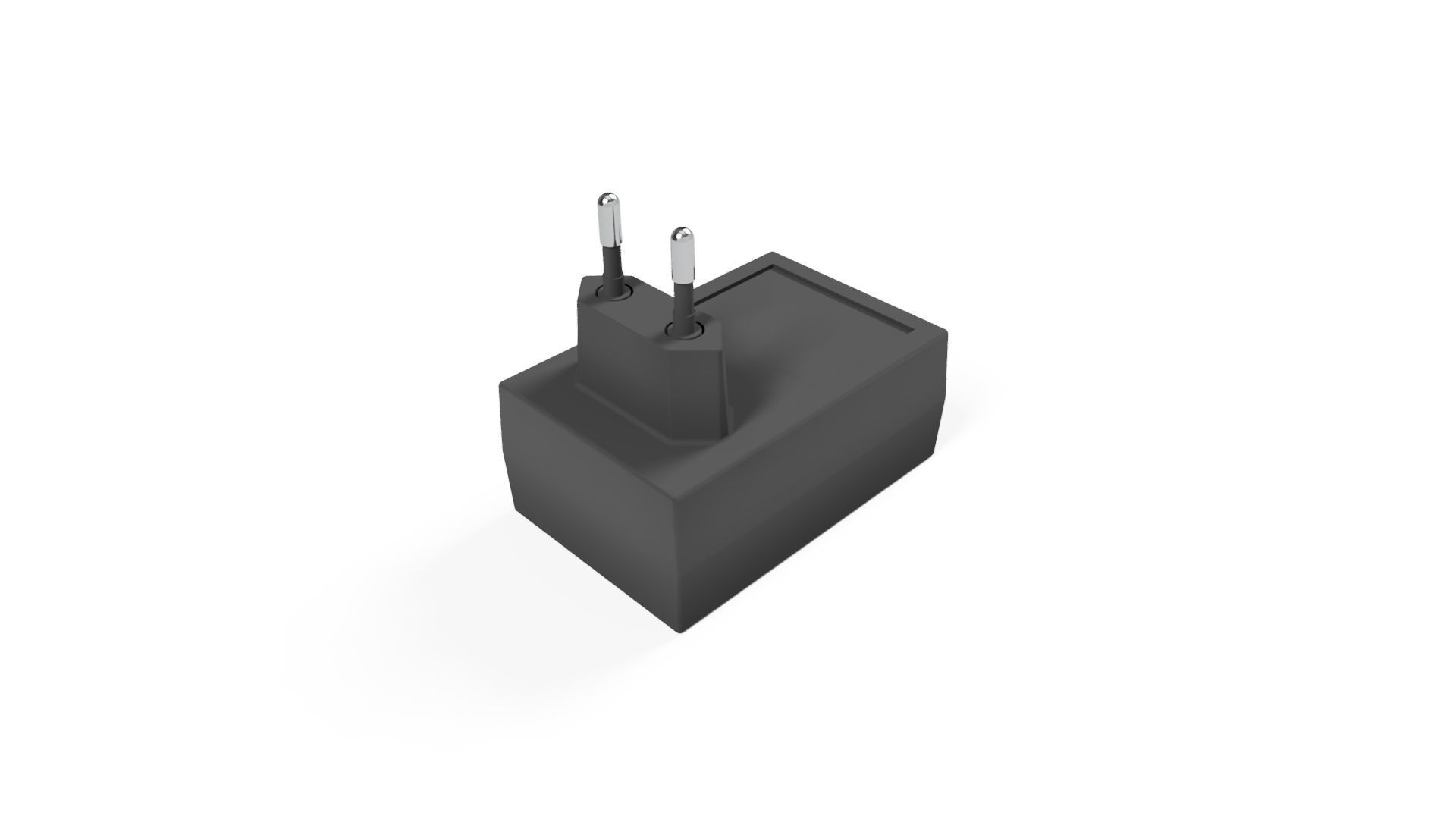 CHARGING ADAPTER Low-poly 3D model_3