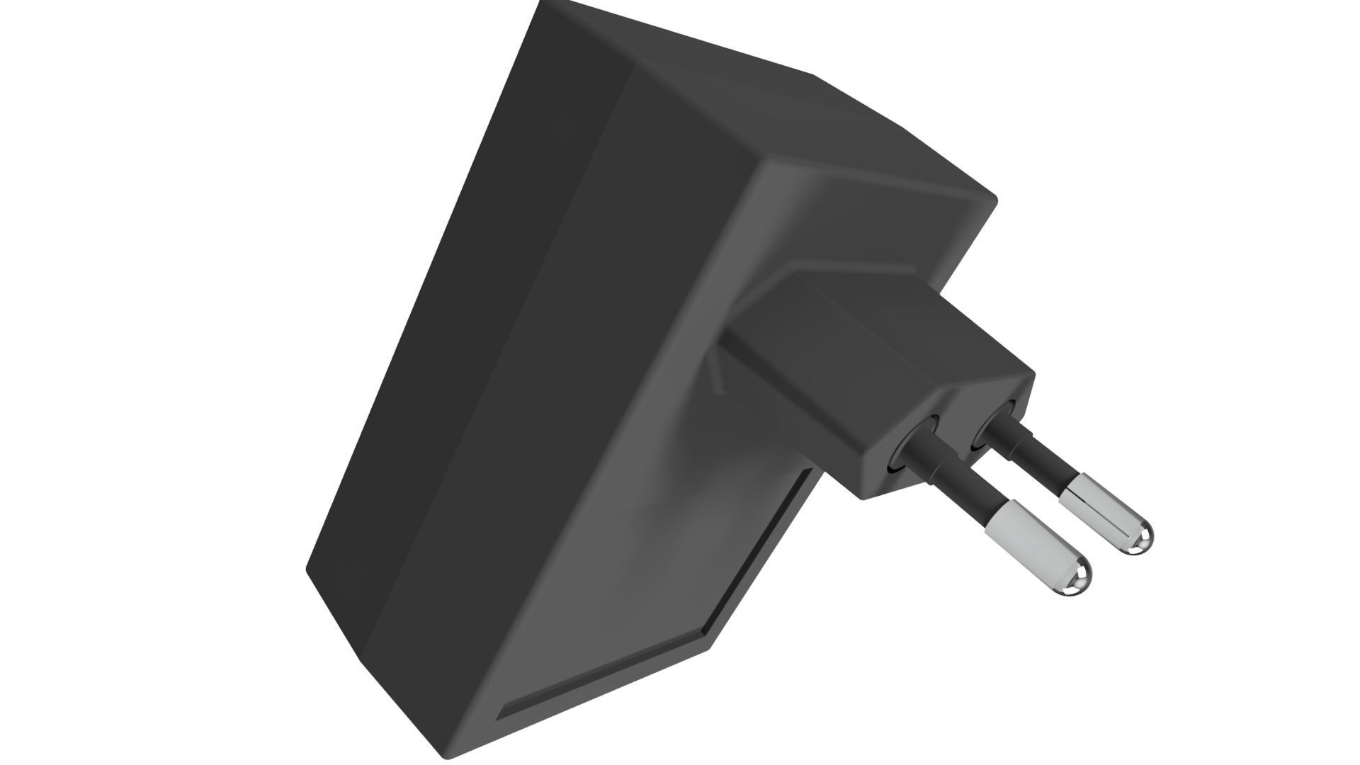 CHARGING ADAPTER Low-poly 3D model_5