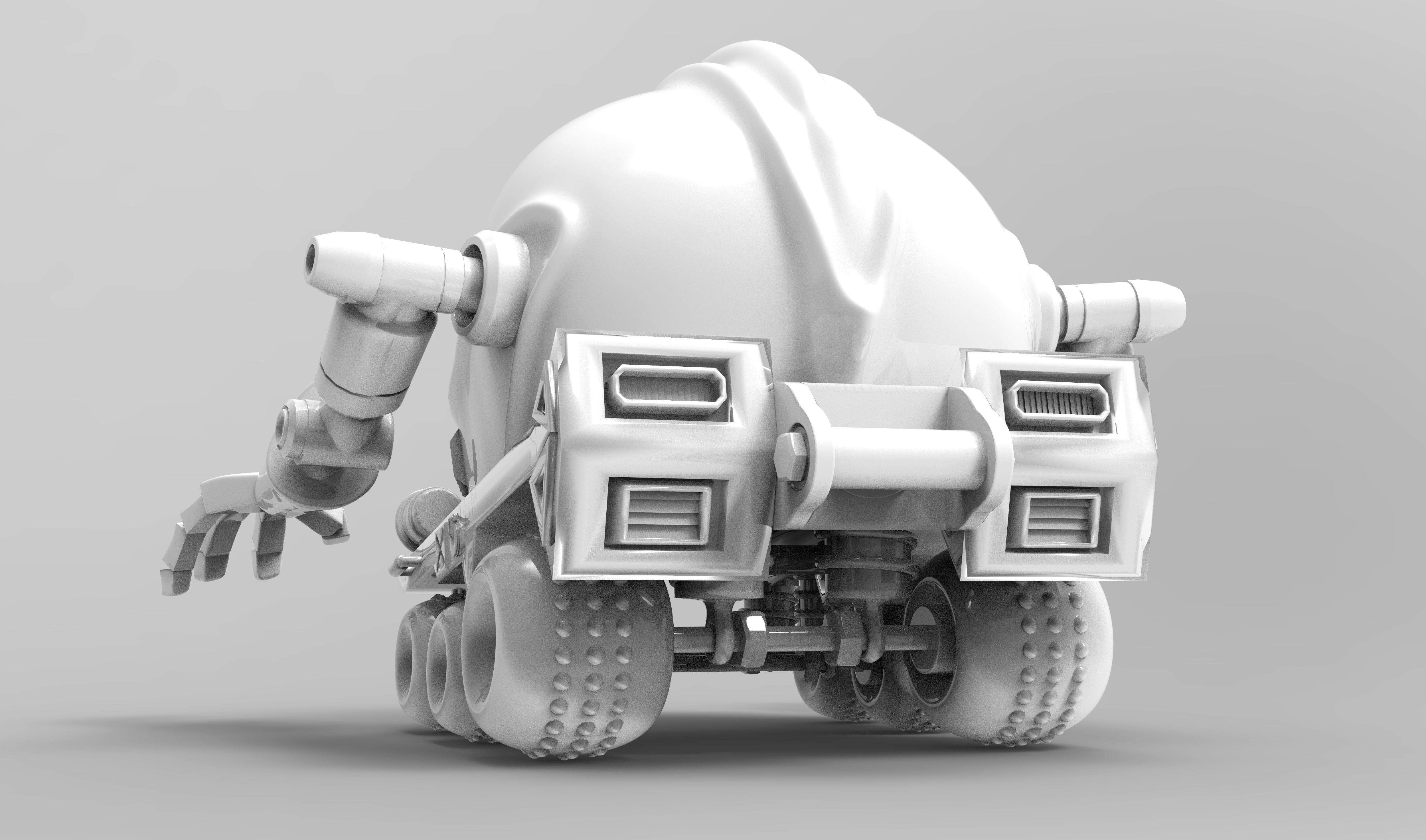 Moonwalker Robothelmets Series Sci Fi 3D print model_4