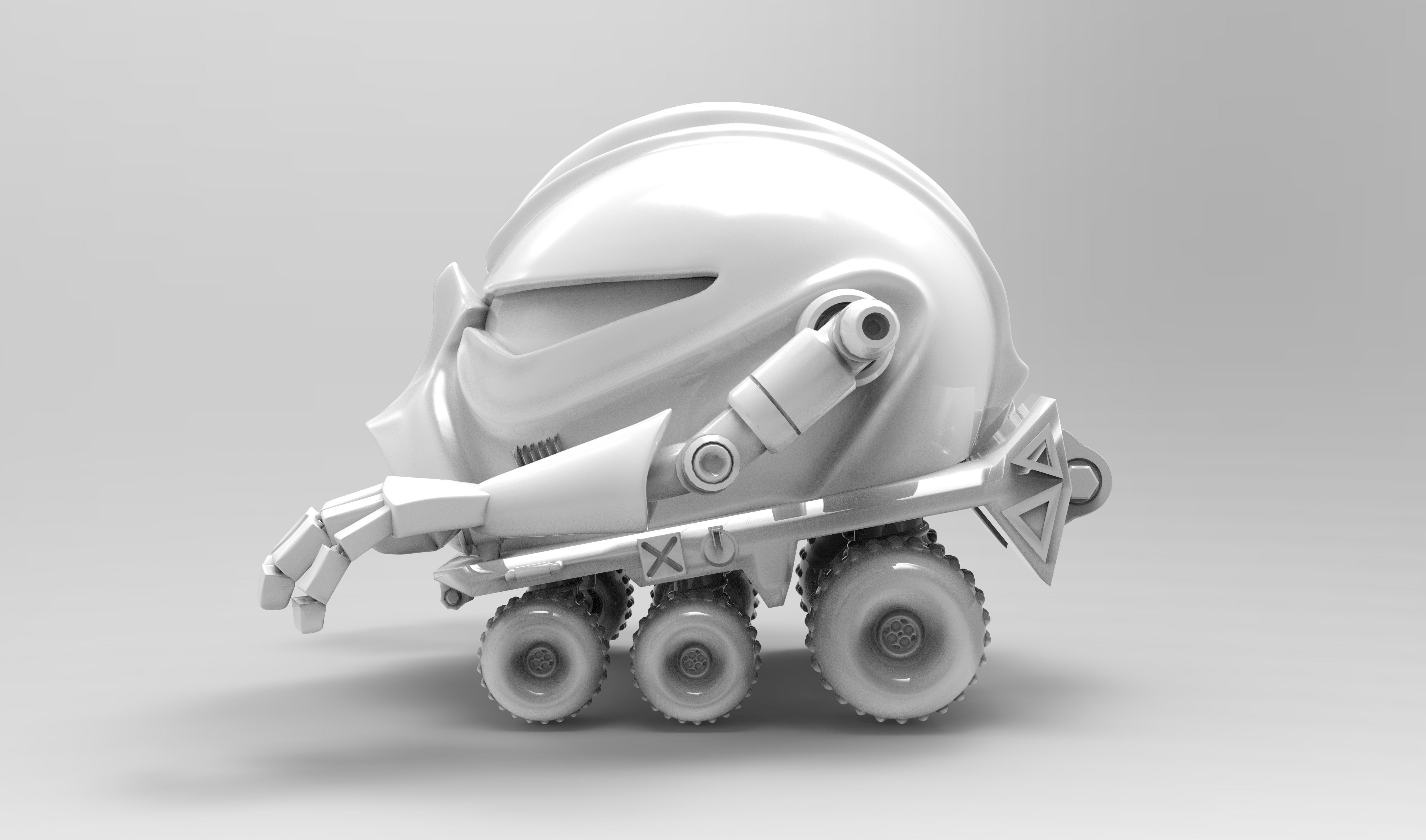 Moonwalker Robothelmets Series Sci Fi 3D print model_2