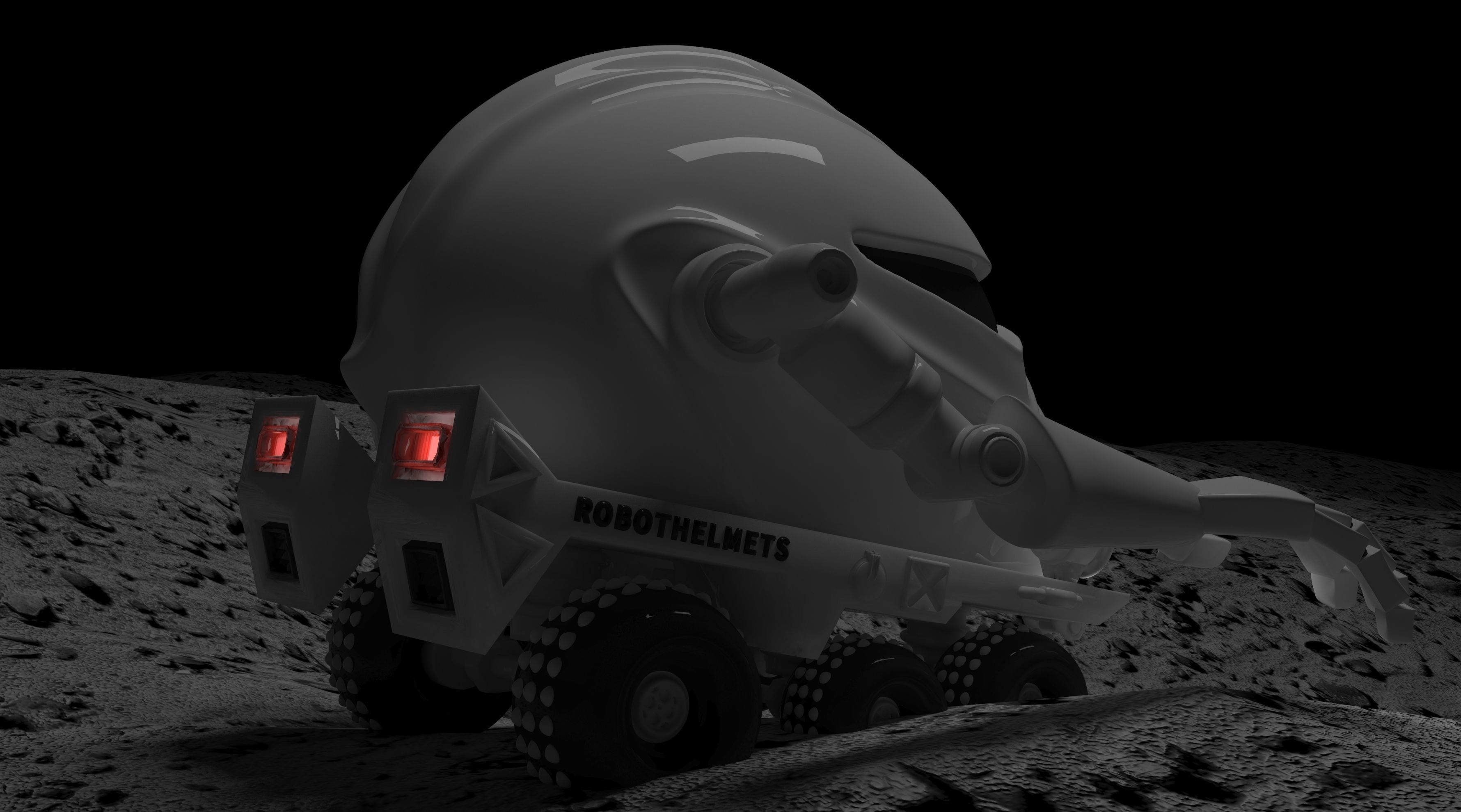Moonwalker Robothelmets Series Sci Fi 3D print model_7