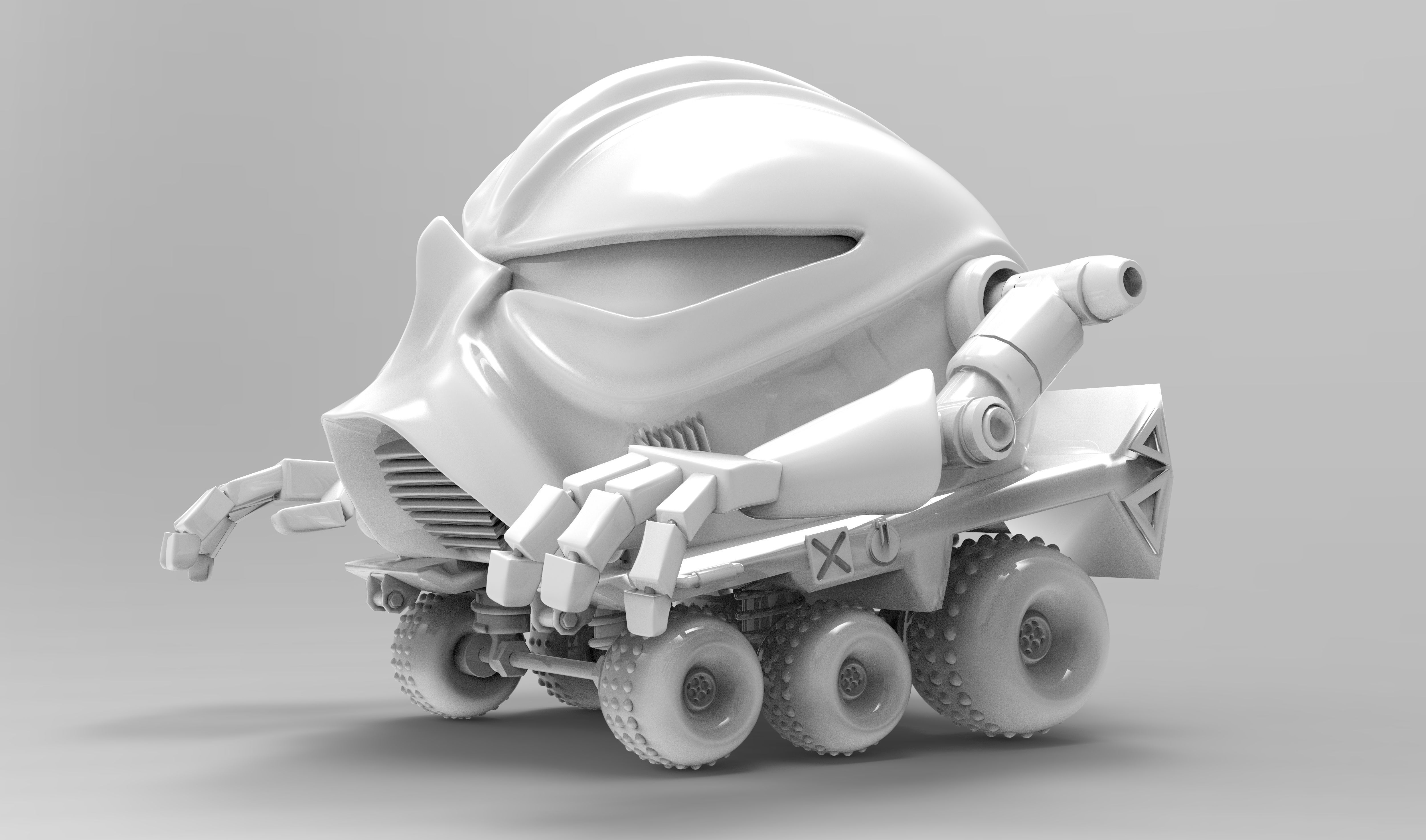 Moonwalker Robothelmets Series Sci Fi 3D print model_1