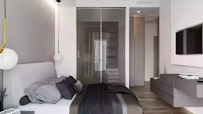 Modern Bedroom 3D model