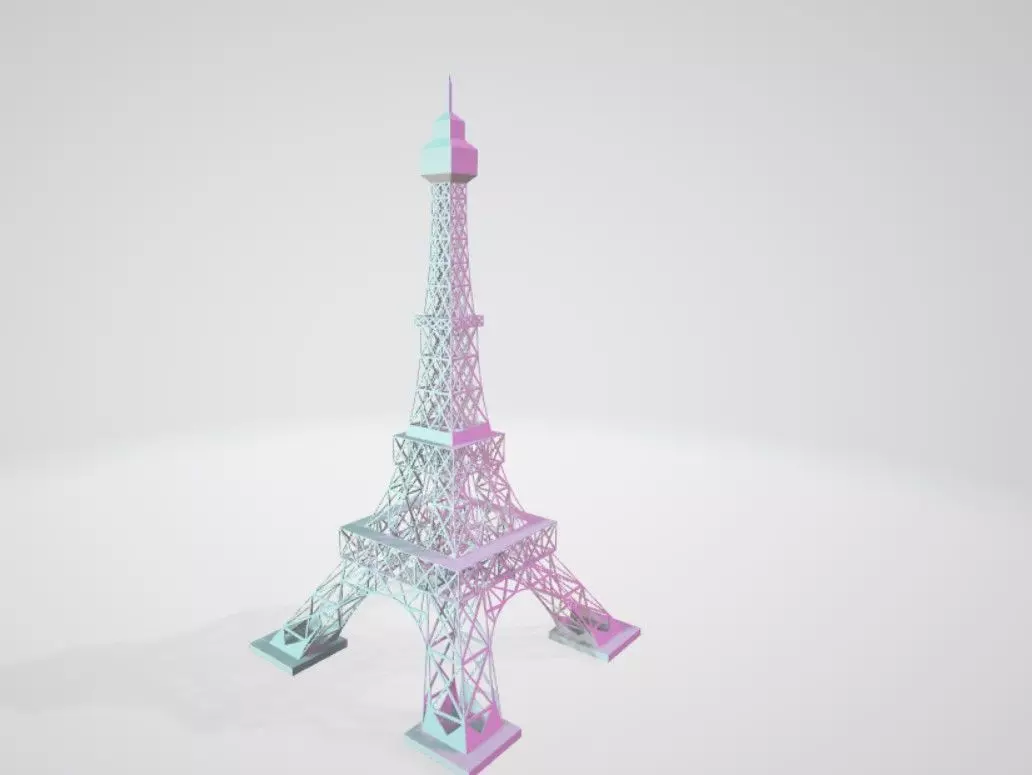 Eiffel tower paris 3D print model