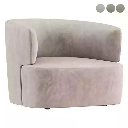 Elain Molteni armchair Low-poly 3D model