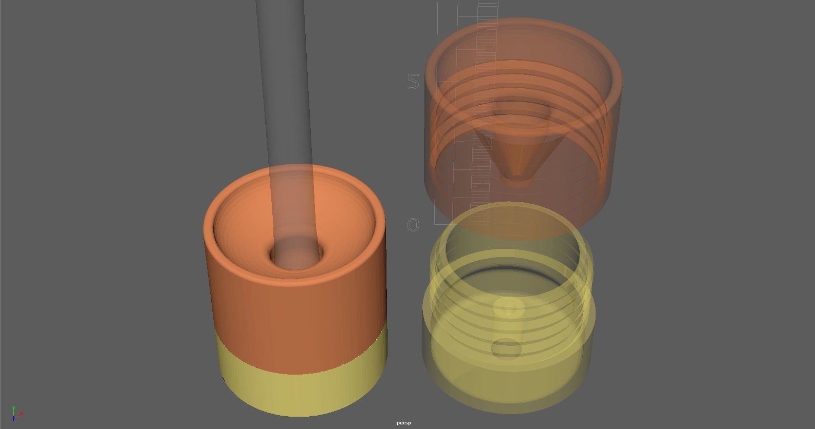 PEN HOLDER for WACOM ONE 3D print model_3