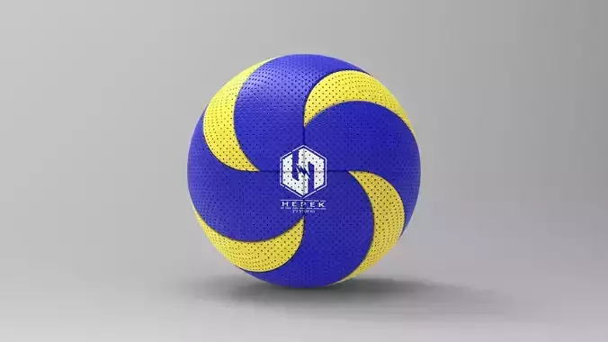 Volleyball ball Low-poly 3D model