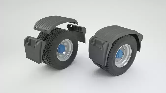 Fenders of Traction MB Axor Detailed  