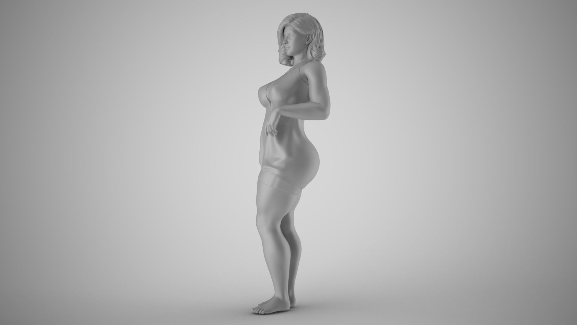 Striking Beauty 3D print model_1