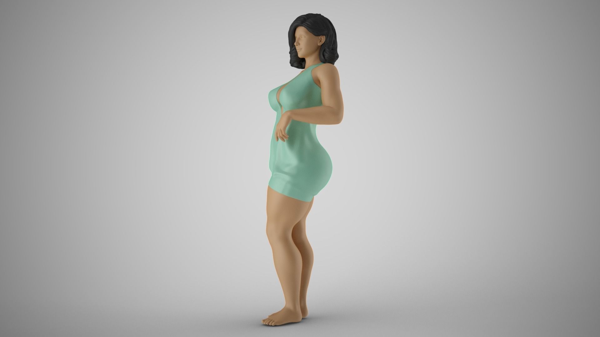 Striking Beauty 3D print model_10