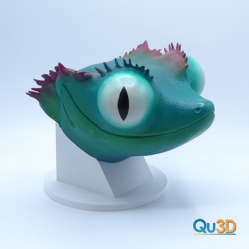 Correlophus ciliatus- High-end 3D print model highpoly Free 3D print model