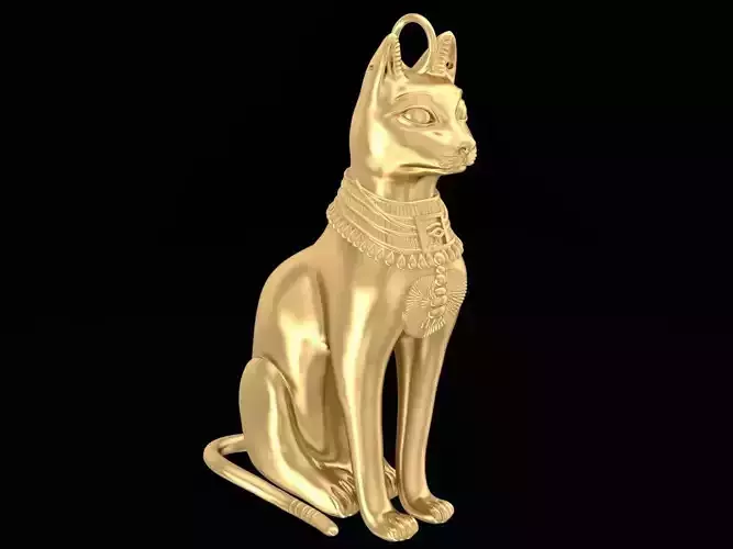 Egyptian Pharaonic Cat Pendant Jewelry Model 3156 3D print model