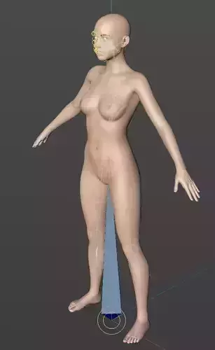 Nuke girl Free 3D model